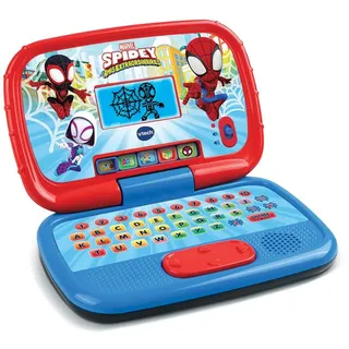 VTech Disney Junior Spidey, Mein Ordi, Lerncomputer für Kinder mit Hintergrundbeleuchtung, 15 Aktivitäten und Lernspiele, Geschenk für Kinder von 3 Jahren bis 7 Jahren – Inhalt in Französisch