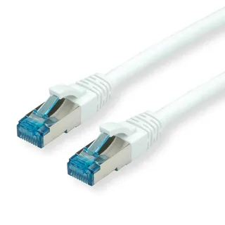 Value Patchkabel Cat.6A (Class EA) S/FTP (PiMF), LSOH, weiß 0,5 m
