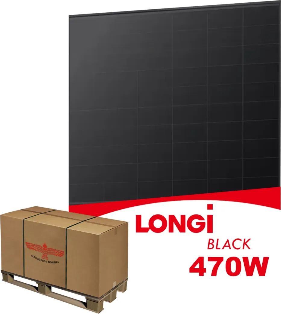 Palettenabnahme LONGi EcoLife 470W Solarmodul Black Glas Glas LR7-54HVD- T470M