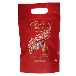Lindt Pralinen Lindor Milch, 1000g, ca. 80 Kugeln
