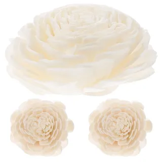 ABOOFAN 3 Stück Blumen-Aroma-Diffusorstäbchen, Aroma-Diffusorstäbchen aus Holz mit trockenen Blumen für Duft, Aromatherapie-Ersatz