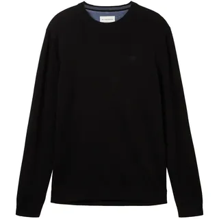 Tom Tailor 1038426 Basic Knit Pullover Black 2XL