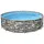 Power Steel Frame Pool Set 488 x 122 cm steinoptik inkl. Filterpumpe