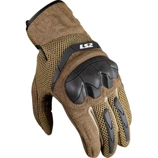 LS2 Kubra Motorrad Handschuhe, braun, Größe M für Männer