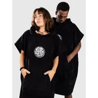 Rip Curl Logo Hooded Surf Poncho black - One Size