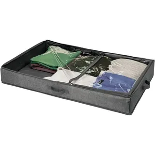 Unterbettkommode Bettkasten Wäschebox mDesign staubfrei anthrazit / tranparent