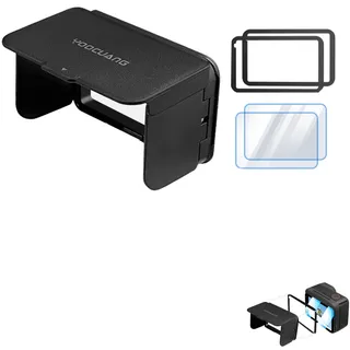 Sonnenblende für Insta.360 Ace Pro / 2, faltbarer magnetischer Sonnenschutz für Insta.360 Ace Pro 2 Action-Kamera, mit 2 gehärteten Glas- und 2 Magnetplatten