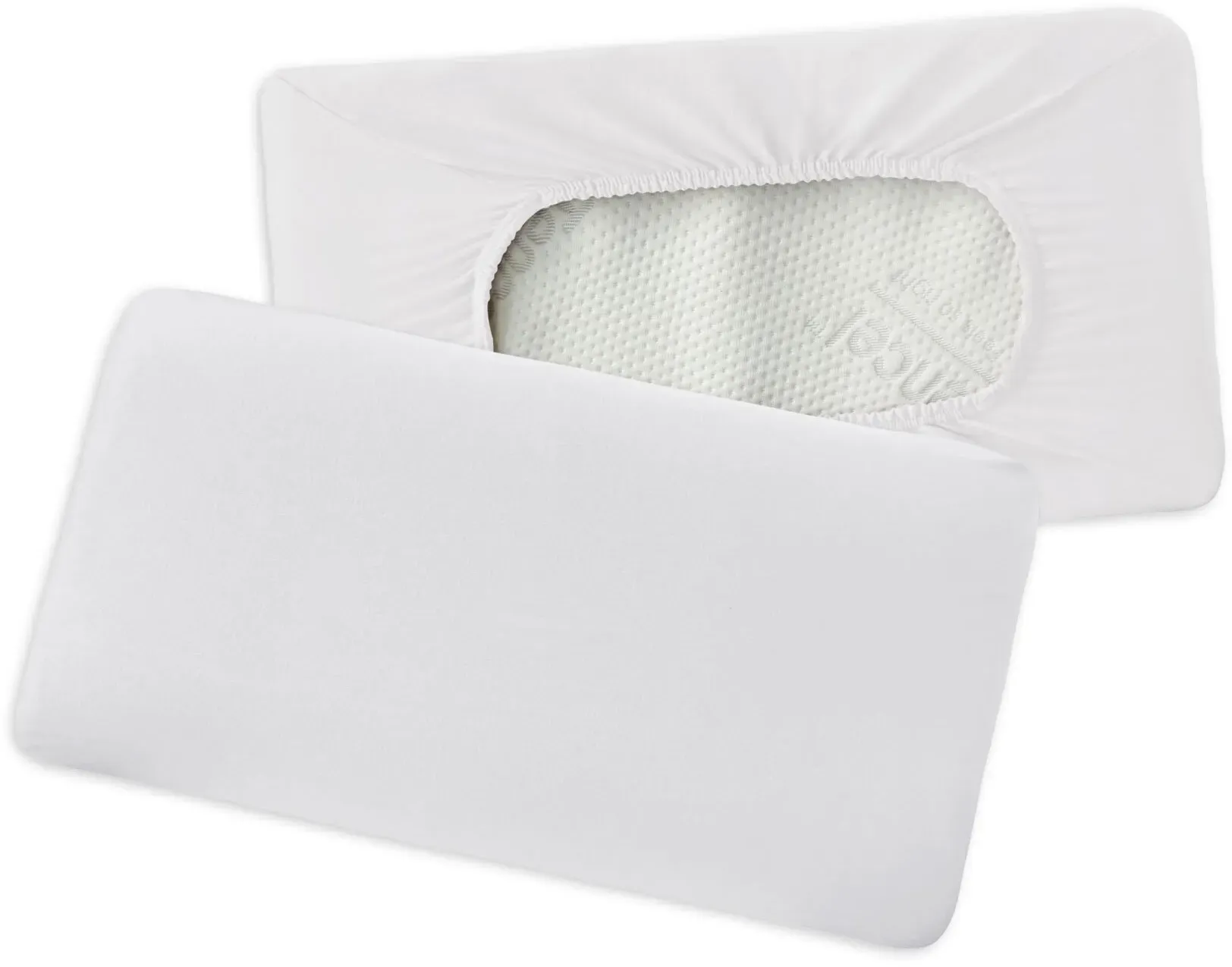 Traumschlaf Premium Interlock Jersey Universal Bezug für Nackenstützkissen ca. 40x60 cm - 40x80 cm | weiss - weiß