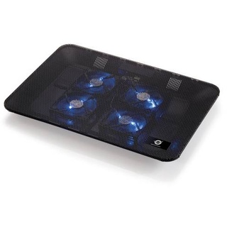 Conceptronic Kühlende Notebook-Unterlage mit 4 Lüftern Notebook-Ständer mit Kühlfunktion