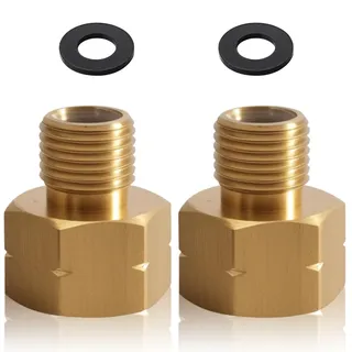 Phönix Germany Verbindungsstück Übergang IG 3/8" lks x AG 1/4" lks Reduzierstück Gas Adapter