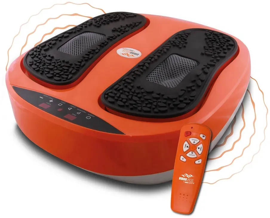 VibroLegs - Massage Gerät mit Vibration - Vibrationsplatte für vitalisierte und entspannte Beine und Füße - Fußmassage auf Knopfdruck