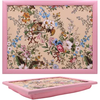 Lesser & Pavey William Kilburn Knietablett mit gepolstertem Kissen, geeignet für Getränke, Lebensmittel, Frühstück und Laptop, schönes Design für Zuhause und Büro, William Kilburn