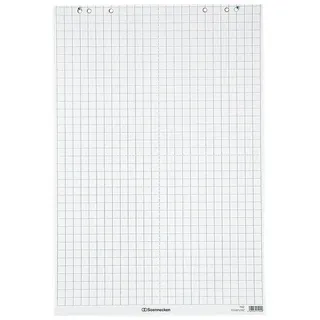 SOENNECKEN Flipchartblock 68 x 99 cm kariert Weiß
