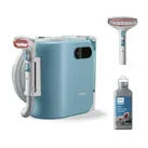 PHILIPS Wasch-Sauger "XW3193/11 3000 Series mit 2 Bürsten unterschiedlicher Größe", blau (blau, seidenweiß), B:23,5cm H:32,5cm T:39cm, Nass-Trocken-Sauger, reinigt zahlreiche weiche Oberflächen, kompakt; Blau / Seidenweiß