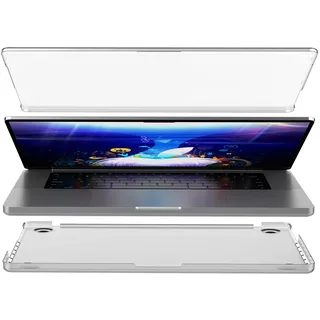 ZIKE Eco Hardshell Hülle Kompatibel mit MacBook Pro 16 Zoll Case 2021-2023 M1/M2 Leicht & Schlank MacBook Pro Hub Freundliches Design, Ultradünne Matt Schutzhülle, Gegen Fingerabdrücke