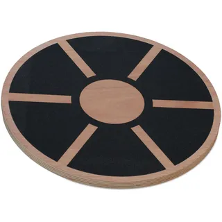 Relaxdays Balance Board 8 x 40 cm Natur/Schwarz