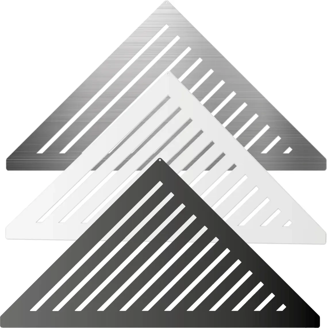 Duschablage V2A (gleichschenklig) Design-Line | Edelstahl Feinschliff