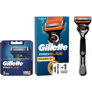 3 Gillette ProGlide Rasiererklingen+Progliede Power Rasierer mit Klinge OVP