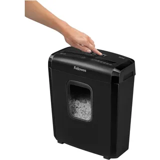 Fellowes Powershred 6M Aktenvernichter Mikrogeschnittene Zerkleinerung Schwarz