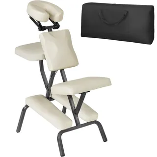 Tectake tectake® Massagestuhl, klappbar, gepolsterte Beinablagen, 80 x 50 x 105 cm