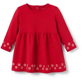 Tchibo - Kinder-Sweatkleid - Mädchen - Gr. 110/116 - rot