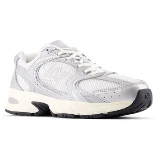 NB White/Silver Metallic 38