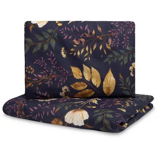 Sensillo - Kinderbettwäsche-Set 100% Baumwolle, Ganzjahresbettwäsche - Atmungsaktiv, Sicher für empfindliche Kinderhaut - Bettzeug 100x135, Kopfkissen 40x60 - Floristik