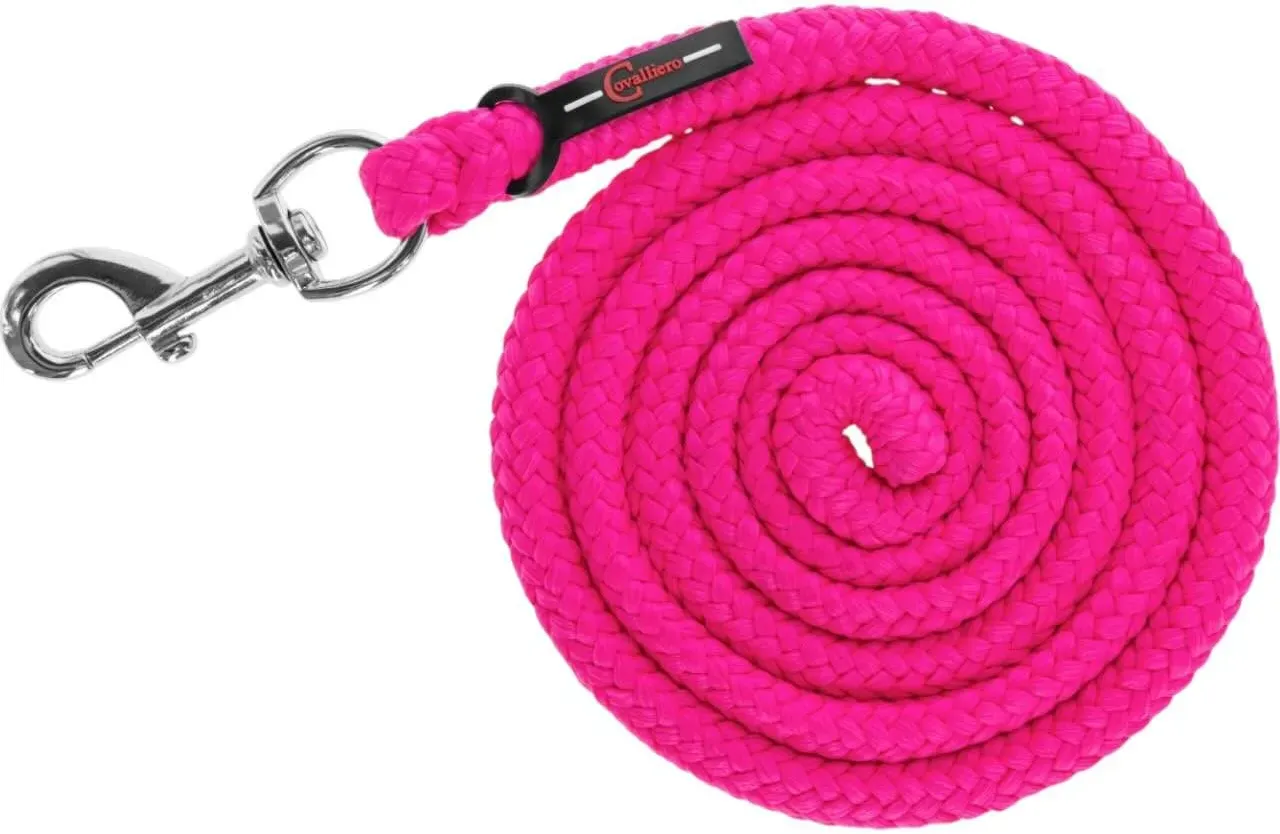 Führstrick Hippo mit Karabinerhaken Strick Pink