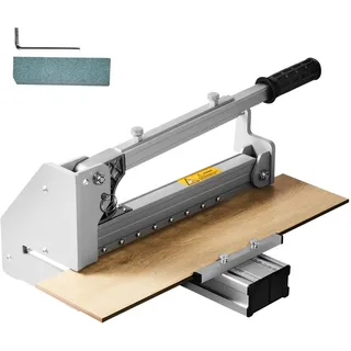 Vevor Laminatschneider 12mm Schnitttiefe Laminatknacker Aluminium-Legierung Schneidegerät Winkelschneiden Vinylschneider Laminatböden elastische Kunststoffböden (LVP, SPC, WPC, VCT, Vinylböden)