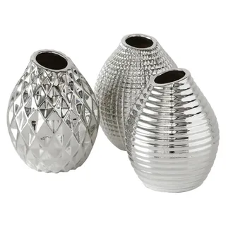 Boltze Vase Celly silber