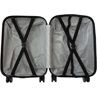 lucky bees Trolleyset 100% ABS, 76 x 48 x 30 cm / 4100 gr V1216 schwarz