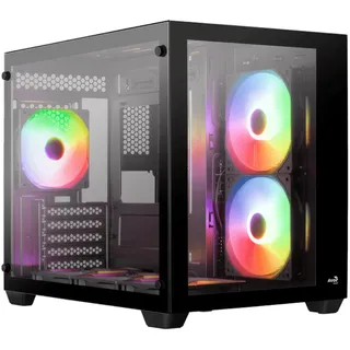 AeroCool PC Gehäuse Dryft Mini-BK-v1 Mini-Tower Schwarz