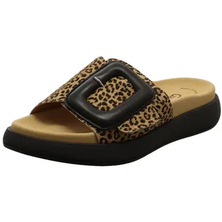 Gabor Damen Pantoletten, Frauen Slipper,Best Fitting,Freizeitschuhe,Schlupfschuhe,schluepfschuhe,Slides,Slip-ons,Natur/schwarz,41 EU / 7.5 UK - 41 EU
