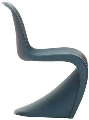 Vitra Freischwinger Panton Chair Junior meerblau, Designer Verner Panton, 37.6x62.8x44.6 cm