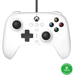 8bitdo Ultimate Wired (Windows, Xbox One S, Xbox One X, Xbox Series S, Xbox Series X), Gaming Controller, Weiss