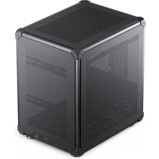 Jonsbo C6 Black Micro-Tower PC-Gehäuse, Gaming-Gehäuse Schwarz