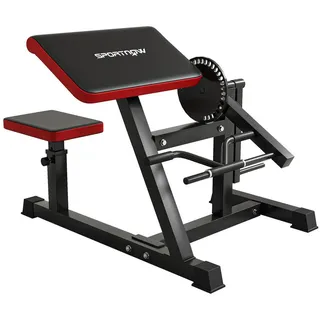 sportnow Bizeps / Trizeps Curl Maschine mit 5-stufigem verstellbarem Sitz Kunstleder
