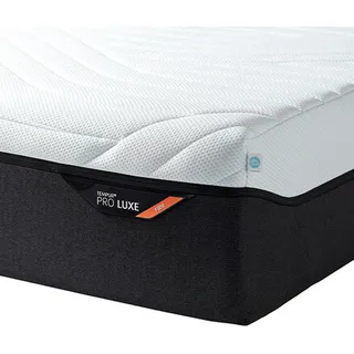 Tempur Matratze Pro Luxe® Coolquilt, Weiß, Textil, 160x200 cm, Made in Denmark, Über- und Sondergrößen erhältlich, Bezug abnehmbar/waschbar, für Hausstauballergiker geeignet, verstellbare Lattenroste schadstoffgeprüft, alternative Größen rundum abnehmbar, orthopädische Matratze, Schlafzimmer, Matratzen Shop, Matratzen, Viscoschaummatratze