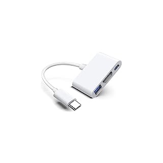 USB C Digital AV Multiport Adapter mit HDMI 4K 60Hz Ausgang & USB 3.0 Port & USB-C Schnellladeanschluss für Apple MacBook Pro M1 2016-2022 Air M1 2018-2022, iPad Pro iMac und andere USB C Geräte