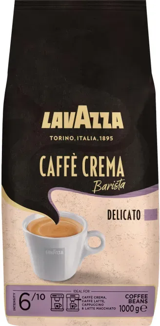 Lavazza, Caffè Crema Barista Delicato, Arabica & Robusta Kaffeebohnen, für Espressomaschinen, mit Schokolade- & Kakaoaromen