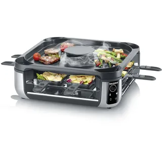 Severin S-Joy Sevento Raclette-Grill 8 Pfännchen schwarz