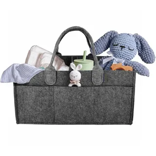 leviatan-poligrafia IDEA HOME Filz-Organizer, Taschenorganizer, Handtasche, Filztasche, Filztasche mit Fächern, Baby Windel Organizer Tragbar, Grau