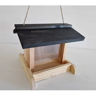 Conni Oberkircher's Vogelhaus Emma mit Plexiglasscheibe aus Holz natur