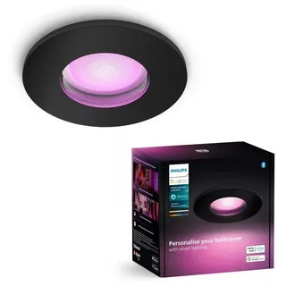 Philips Hue Xamento LED RGBW Badleuchte dimmbar 1xGU10/4,2W IP44 | Schwarz