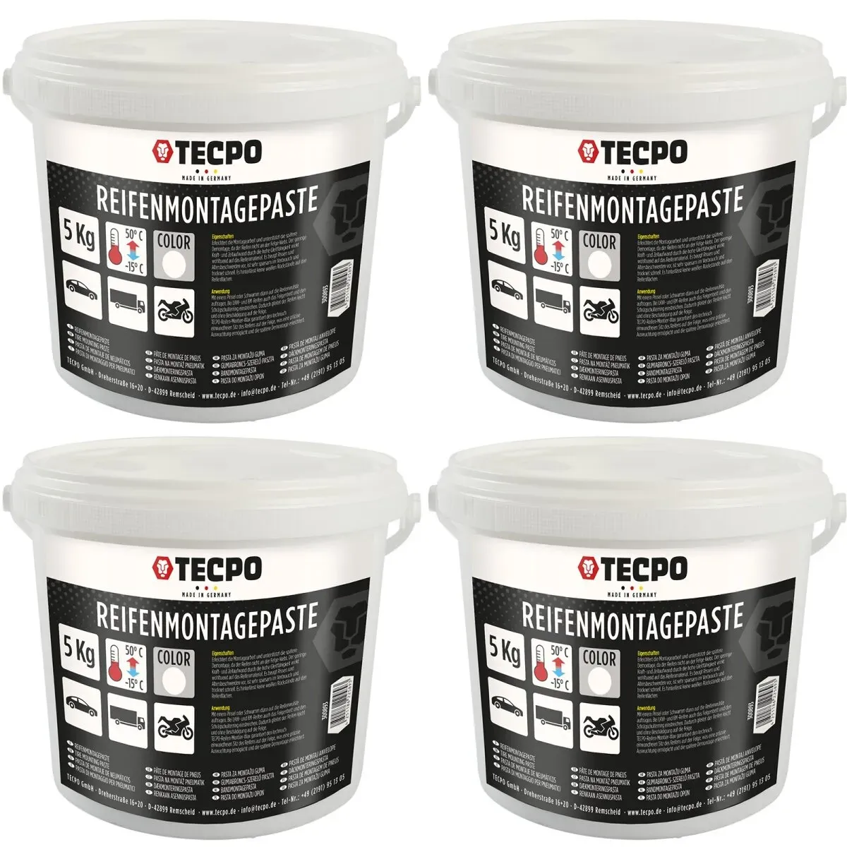 TECPO Reifenmontagepaste weiß 20 kg