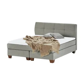 SKAGEN BEDS Boxspringbett Vegg ¦ grau ¦ Maße (cm): B: 185 H: 112,5