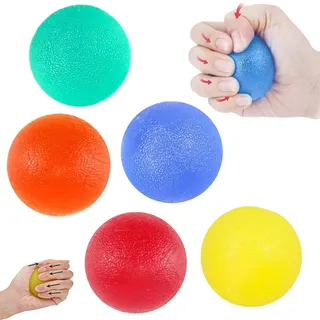 5 Stücke Hand Therapie Bälle, Eiförmige Griffbälle, Anti Stress Ball, Trainingsgerä Antistressbälle, Handtrainer Fingertrainer Ball, um die Stärke der Handfläche zu Verbessern und Stress zu Lindern