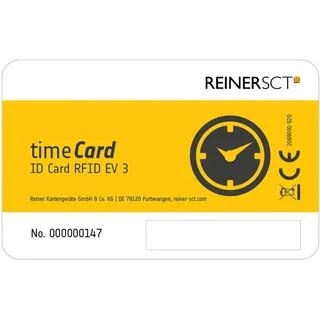 ReinerSCT, Zeiterfassungssystem, timeCard Premium Chipkarte 100 DES