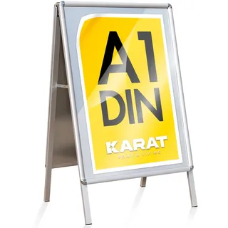 Kundenstopper doppelseitiger, hochwertiger Werbeaufsteller für Innen & Außen DIN A1