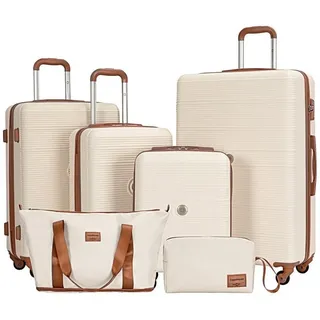 TRAVELHOUSE Bari Koffer-Set 6-tlg. weiß/creme